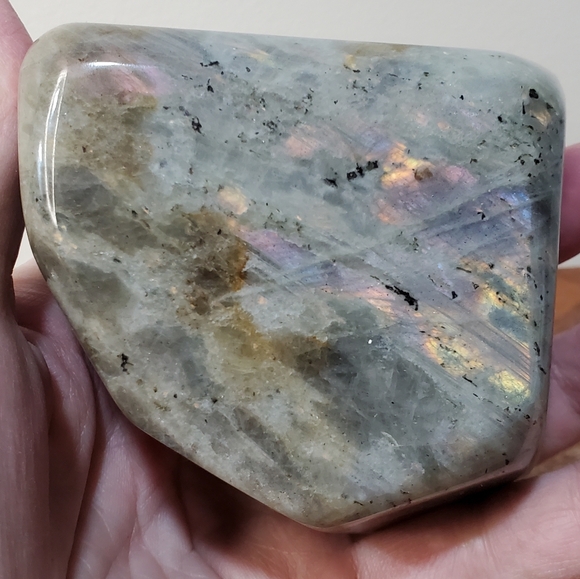 Labradorite Crystal Freeform 1.34 pounds Two-Sided Flash - Picture 13 of 17